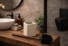 SZCZOTKA do toalety WC z pojemnikiem PIASEK z drewnianą rączką